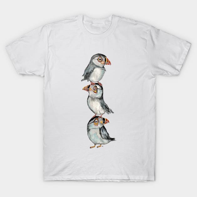 Puffin Tower T-Shirt by msmart